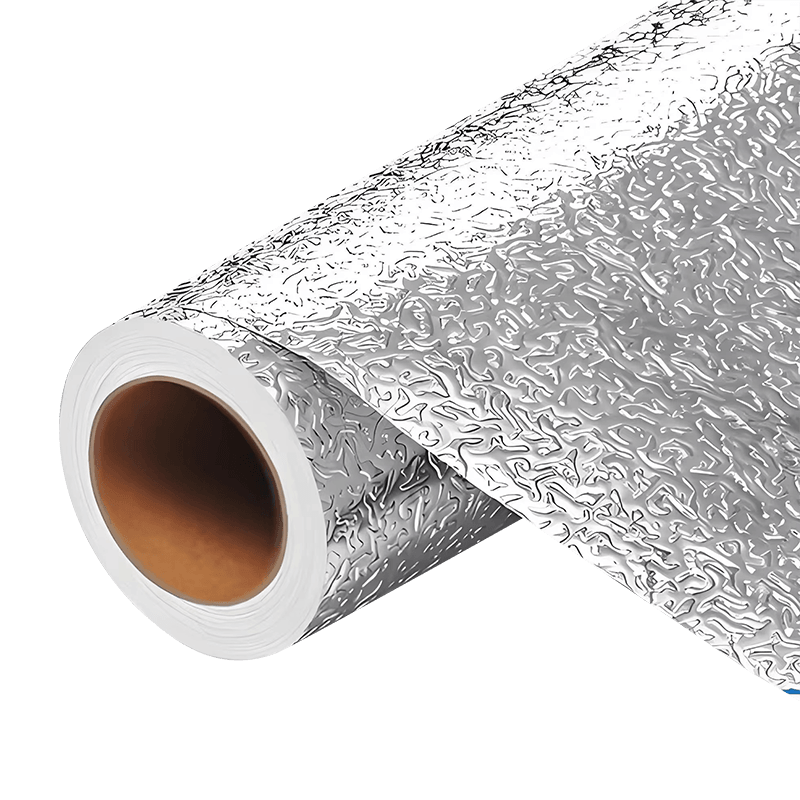 Preget eller belagt aluminiumsfolie